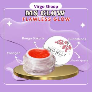 Flawless Glow Red Jelly - Ms Glow - Ekstra Glowing - Ekstrak Sakura - Bpom - Ms Glow Beauty - Skincare - Virgo Shoop
