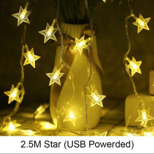 【 Beauty-Sunshine】3M 20LED Đèn Thần Tiên Dây Bông Tuyết Cây Giáng Sinh Trang Trí Giáng Sinh