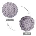 HEAVEN Plush Winter Cat Kennel Soft Cloth Cat Soft Bed Practical Warm Cat Pumpkin Nest Kitten. 