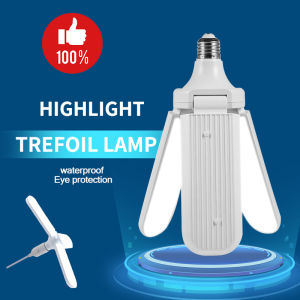 45W 6500K AC170-265V Foldable Fan Blade LED Light Bulb