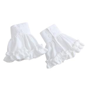 Ruffle Flared Arm Covers Decorative Sleeves Wrist Cuffs With Lace Design For Women Daily Wear Formal Event Arm Accessory