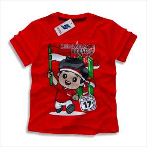 Kaos kemerdekaan indonesia khsus anak 1-10 tahun