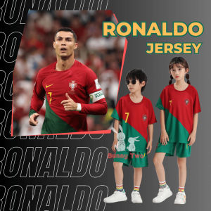 football jersey set kids ronaldo al nassr jersi bola jersey ronaldo jersey futsal sports wear baju bola sepak portugal