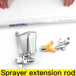 Airless Paint Sprayer Extension Pole Gun Tip Extension Rod For Spray Machine 50cm / 100cm / 150cm Stainless Steel Wand