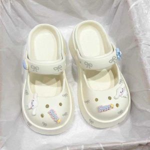 WomenS Clogs Thick-Soled EVA Slippers Cute One-Strap Sandals Sweet Closed-Toe Sandals Beach Shoes