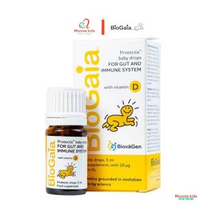 Men vi sinh cho bé sơ sinh BioGaia 5ml siro uống bổ sung lợi khuẩn và vitamin - Monnie Kids