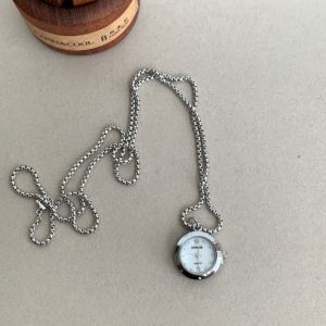 HEALMEYOU Heart-shaped Star Pocket Necklace Geometry Cross Pendant Clock Pendant Creative Bag Charms Y2K Necklace Jewelry Accessory