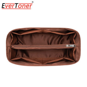 EverToner Nylon Satin Inner Bag Organizer for H-Lindy 26 30 34 Handbag Womens Makeup Organizer Bag With Zipper