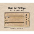 Nhãn vở thiết kế Vintage phong cách vé cổ điển. 