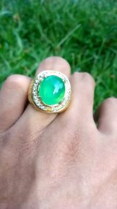 CINCIN BATU AKIK CHALCEDONY NATURAL STONE