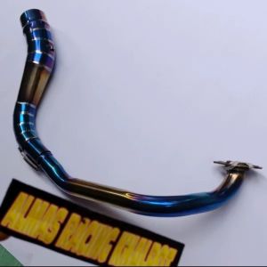 Leher Hider Blue Samping Knalpot Racing Honda Beat
