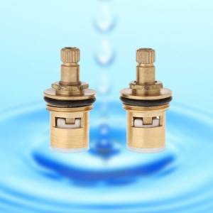 1/2" 20 Faucet Cartridge Teeth Universal Tap Valves Brass Ceramic Cartridge Inner Faucet for Valve for Bathroom Kit