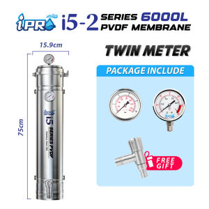 iPRO PVDF i5-2 Outdoor Filter System PVDF Membrane Stainless Steel Double Meter Gauge (KL&SELANGOR INSTALLATION)