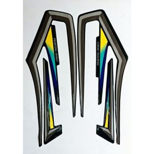 stiker striping motor YAMAHA RX King 2001 hitam hijau lis body standar berkualitas terbaik