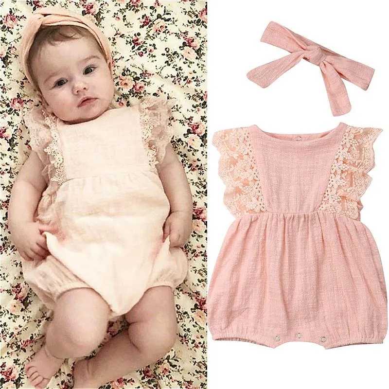 Frilly newborn baby fashion girl outfits