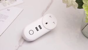 Wifi Smart USB Socket Us Plug 16A Outlet Adapter Charging Voice Timing Smart Life App Electrical For  Home Alexa