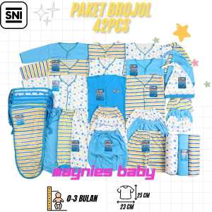 Mayniesbaby 42pcs Baju bayi baru lahir lengkap Setelan baju bayi lengan panjang Set kado baby newborn