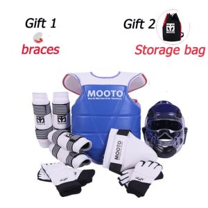 MOOTO-Taekwondo Protective Gear Reversible Armor Kits with Free Bag(For Male or Female)