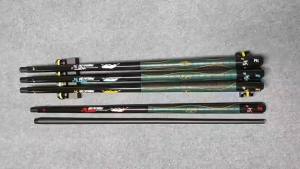 3142 Jaguar Cheetah Black Technology Carbon Fiber Billiard Cue Big Head Cue Chinese Style Black Eight Flower Style Nine Ball Billiard Cue