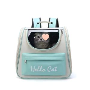 Cat Backpack Carrier Airline Approved Ventilated Bubble Pet Carrier for Small Dogs Hiking Travel Bag with Safety Leash