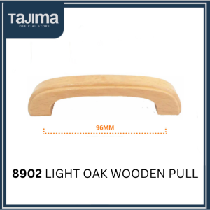 Light Oak Wooden Pull For Furniture Drawer Handle 8902