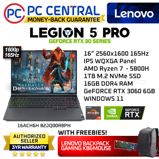 Lenovo Legion Pro 16ACH6H 82JQ00R8PH Gaming Laptop AMD Ryzen