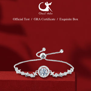 Chard Wake Original Perhiasan Gelang Wanita Bracelet Tangan Serut Liontin Berlian 2 Carat Anti karat Sertifikat GRA Kotak Indah COD