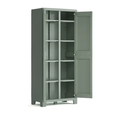 KETER Planet Outdoor Waterproof Utility Multipurpose Storage Cabinet WITH ASSEMBLY Balcony Patio Storage By Thehomeshoppe