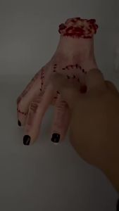 New Halloween decorations: spooky ghost hand props -Halloween Demon Hand prosthetic hand desktop ornament