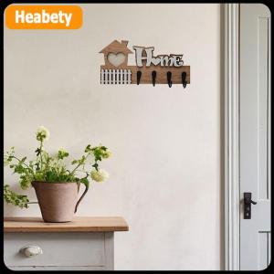 【2-3 days delivery】 Wooden Wall Hooks Door Wall Hangers Entrance Decoration Key Holder Wooden Crafts Home Decoration Wooden Hook