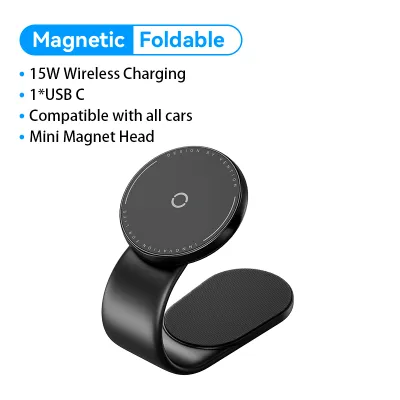 Vention Giá Đỡ Điện Thoại ô tô Từ Tính 15W Wireless Charger Car Phone Holder cho iPhone 16 15 14 13 Pro Max Samsung Xiaomi Huawei Cellphone Stand Car Handphone Mount