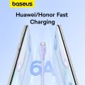 Baseus 100W USB A To USB Type C Cable Charger 6A Qualcomm 3.0 QC Quick Charge Fast Charging 480 Gbps Data Transfer USBC USB-C TypeC Type-C Nylon Braid for Samsung S23 Huawei Realme Xiaomi Smartphone Tablet Android. 