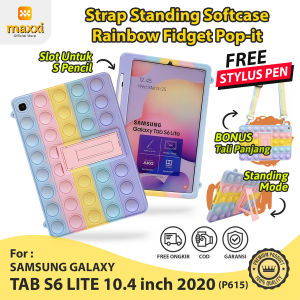 Samsung Tab S6 Lite 10.4 P615 Soft Case Casing Cover Tali Pop It Kid