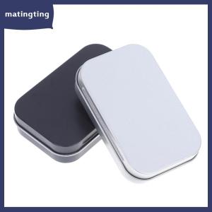 matingting Survival Kit tin nhỏ rỗng kim loại tin lật lưu trữ Box trường hợp Organizer cho tiền xu kẹo Key