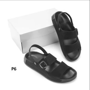 Dép doctor sandal da nam cao cấp đế khâu chỉ xung quanh toàn bộ chắc chắn P6