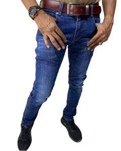 MC WISCER Celana Panjang Pria Jeans Terbaru Model Skinny Motif Polos Bahan Denim Melar Stretch Pria