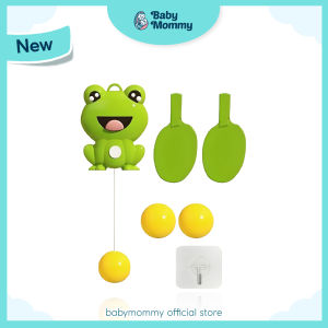 Babymommy👶Children Ping Pong Toy Trainer for Kids Ping Pong Toy Set Table Tennis Family Exerciser Mainan Ping Pong