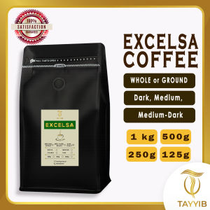 EXCELSA Coffee Ground Beans| Premium Coffee Excelsa 1kg 500g 250g Resealable Pouch | Tayyib