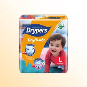 GWP - (Bundle of 2) Drypers DryPantz Pants Baby Diaper L (15s)