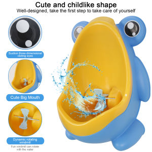 Sleep Baby Children Potty Toilet Training Kids Frog Urinal for Boys Pee Trainer Bathroom Portable