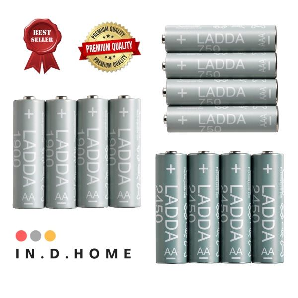 [ IKEA ] LADDA 🔥 Rechargeable Battery AA / AAA Battery Lazada
