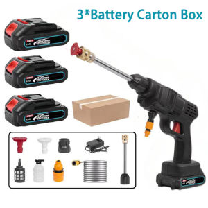 Wireless Car Washer High Pressure Washer Sprayer Gun Cordless Portable 48V Lithium Battery
