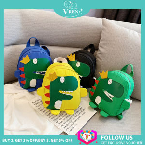 VREN Cặp Sách Trẻ Em Dễ Thương Ba Lô Khủng Long Vải Nylon Ba Lô Trẻ Em Mẫu Giáo Hoạt Hình Quà Tặng Sinh Nhật Trẻ Em