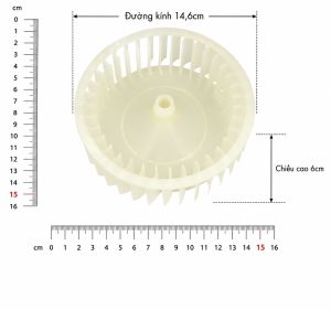 Cánh quạt máy sấy ĐK 146cm Cao 6cm  -      Hàng mới 100%  -       Dùng chung được cho nhiều đời máy hàng chính hãng  -    Model : Dùng chung cho nhiều model máy sấy   Mô tả sản phẩm : - Cánh quạt máy sấy có tác  dụng thổi và hút gió đối lưu qua hộp trở