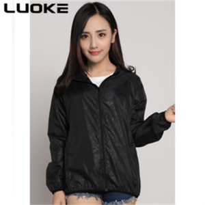 Luoke Big Size New Sunscreen Womens Hooded Outdoor Skin Windbreaker Anti Ultraviolet Sunscreen Jackets