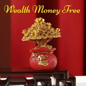 Money Tree Wealth and Good Luck Feng Shui Money Tree for Bedroom Living Room Shop Car Wealth Luck Good Luck Ornament New Years Wealth Ornament