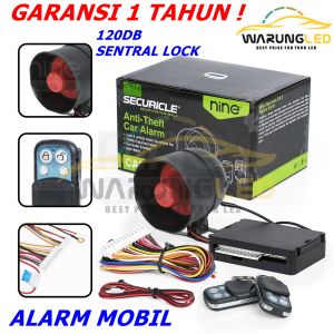 ALARM UNIVERSAL MOBIL ANTI MALING ORIGINAL 9NINE LUXIMOS LED SECURICLE CA3 + REMOT