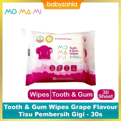 Momami Baby Tooth & Gum Wipes Tisu Pembersih Gigi & Mulut Bayi - 30s