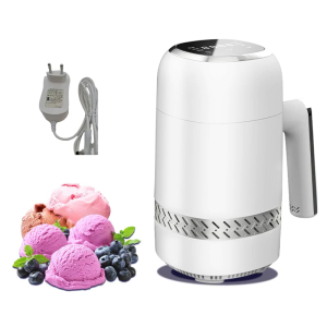 พร้อมจอแสดงผล LED เครื่องทำครีมน้ำแข็งใช้ในครัวเรือนไฟฟ้าอัตโนมัติ300มล. เทคโนโลยีการทำความเย็นของเซมิคอนดักเตอร์จอแสดงผล LED