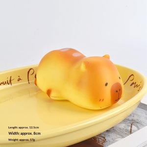 TAIDU Đồ chơi squishy hình gấu bánh mì dễ thương Trang trí hình động vật bằng pu mềm Relief cho trẻ em và người lớn
